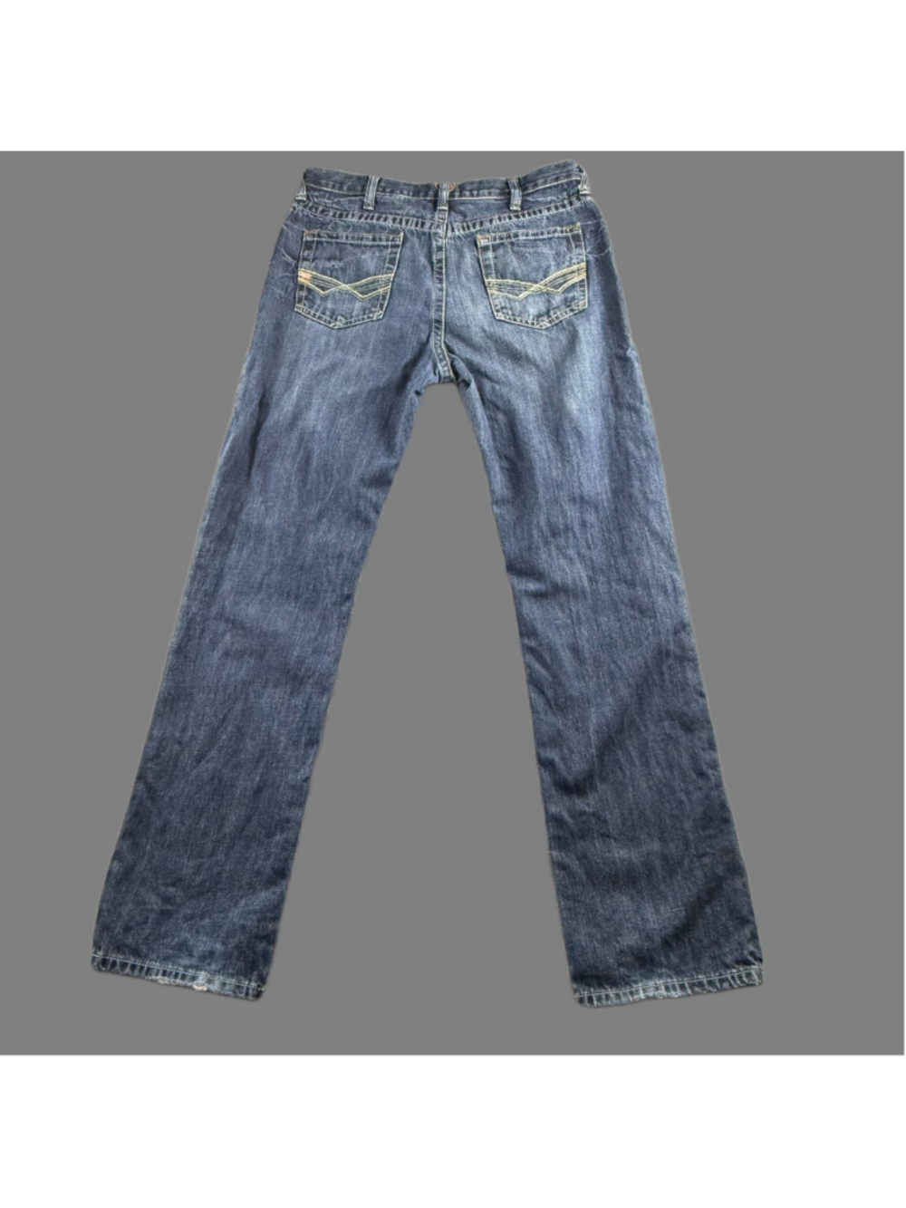 Ariat M2 Jeans Men’s 36x34 Relaxed Bootcut Western Cowboy Chore Medium Wash Blue - Picture 13 of 14